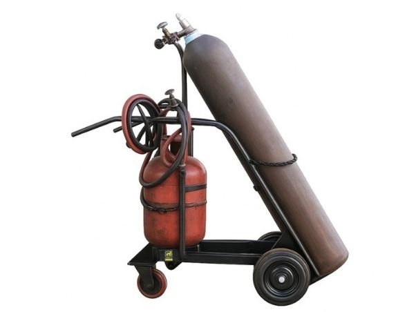 IM Double Gas Cylinder Trolley